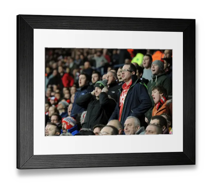 Framed Print : Bristol City Fans on Edge: The Hawthorns Showdown (FA Cup Third Round) Framed Print : Bristol City Fans on Edge: The Hawthorns Showdown (FA Cup Third Round)