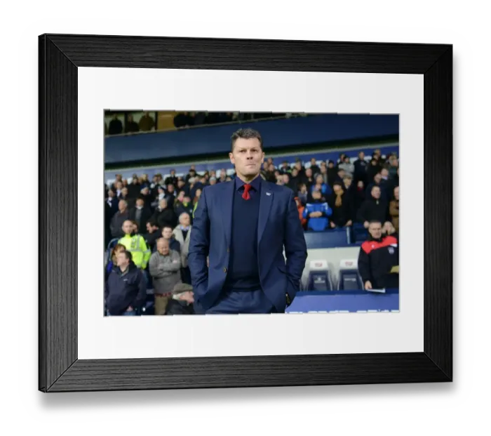 Framed Print : Steve Cotterill Guides Bristol City at The Hawthorns in FA Cup Third Round Clash against West Brom