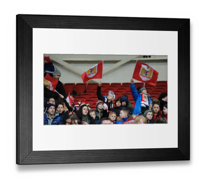 Framed Print : United Before Kick-off: A Sea of Bristol City Fans at Ashton Gate (January 2016) Framed Print : United Before Kick-off: A Sea of Bristol City Fans at Ashton Gate (January 2016)