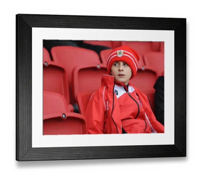 Framed Print : Bristol City Fans Gather in Anticipation at Ashton Gate Stadium Before Kick-off Against Middlesbrough, 2016