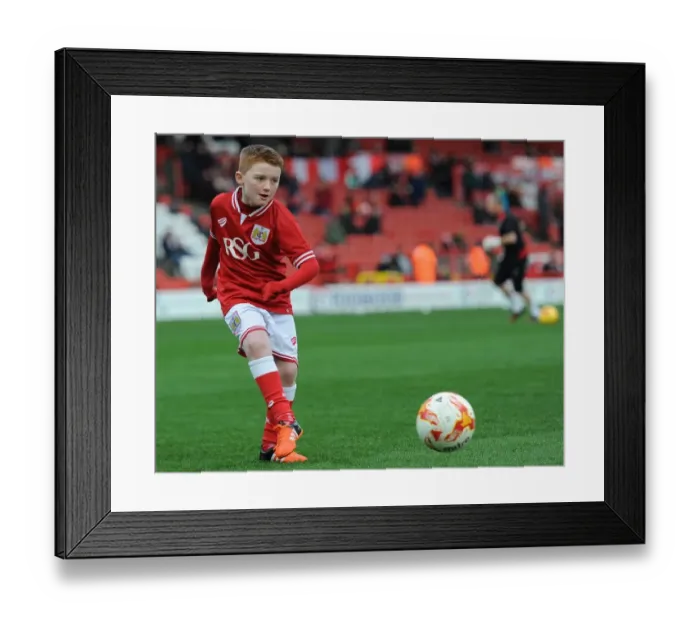 Framed Print : Bristol City Mascots Gear Up for Sky Bet Championship Match against Middlesbrough