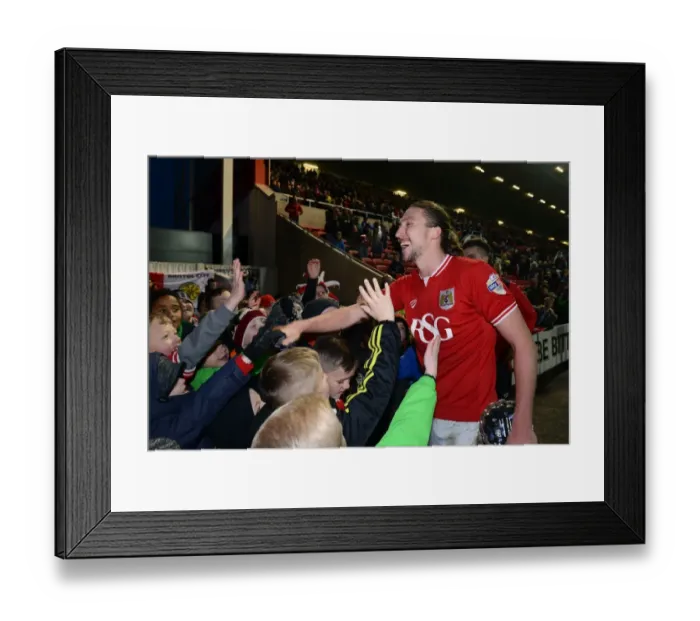 Framed Print : Bristol City: Man of the Match Honored vs. Middlesbrough, January 2016