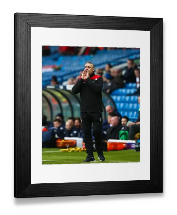 Framed Print : John Pemberton Shouts Instructions for Bristol City at Elland Road, 23rd January 2016 (Leeds v Bristol City, Sky Bet Championship) Framed Print : John Pemberton Shouts Instructions for Bristol City at Elland Road, 23rd January 2016 (Leeds v Bristol City, Sky Bet Championship)