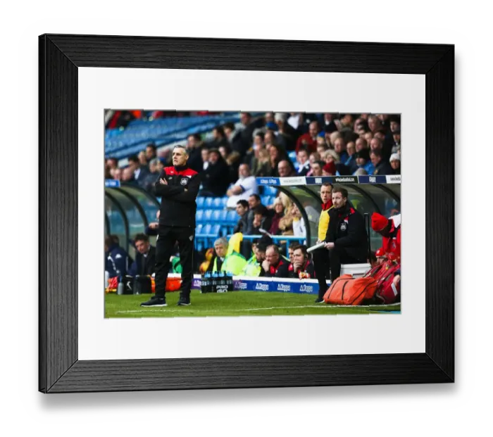Framed Print : John Pemberton and Elliott Wade of Bristol City During Leeds United Match, 23rd January 2016