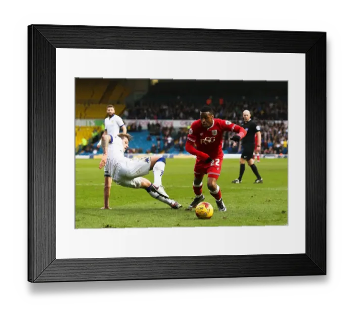 Framed Print : Jonathan Kodjia Charges Forward: Leeds United vs. Bristol City, Sky Bet Championship Clash, Elland Road Framed Print : Jonathan Kodjia Charges Forward: Leeds United vs. Bristol City, Sky Bet Championship Clash, Elland Road