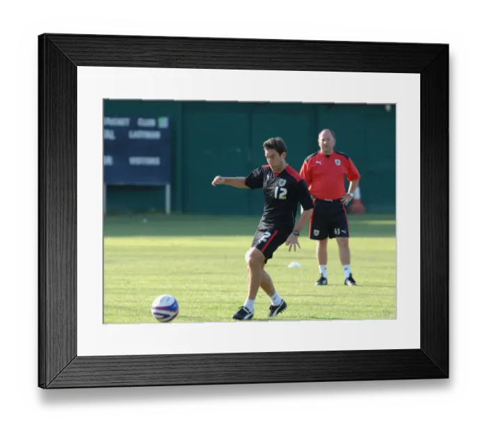 Framed Print : Bristol City First Team: 08-09 Portugal Pre-Season Tour