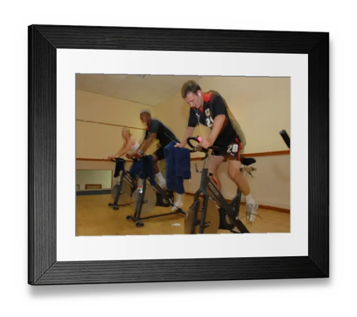 Framed Print : Spin class Framed Print : Spin class