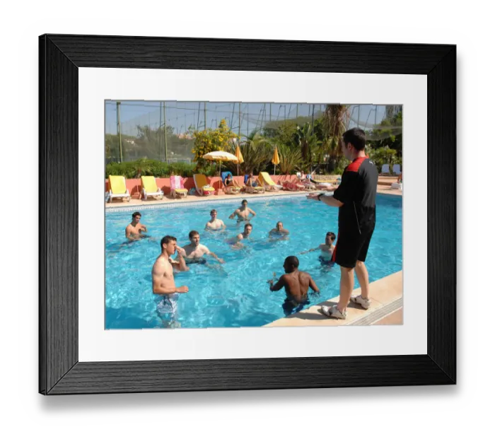 Framed Print : Bristol City First Team: 08-09 Portugal Pre-Season Tour