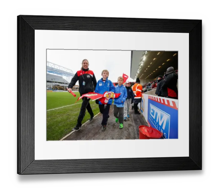 Framed Print : Thrilling Half Time Parade: Bristol City vs Birmingham City, Sky Bet Championship - Ashton Gate Stadium Framed Print : Thrilling Half Time Parade: Bristol City vs Birmingham City, Sky Bet Championship - Ashton Gate Stadium
