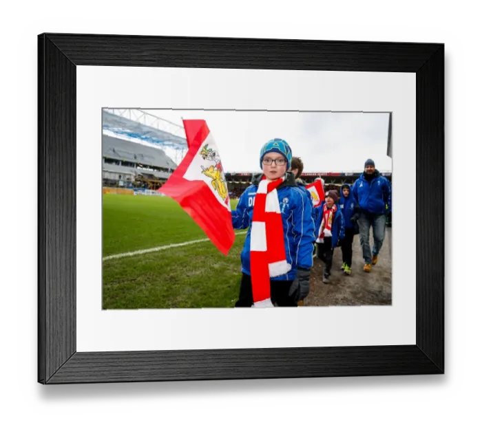 Framed Print : Half Time Parade: Sky Bet Championship - Bristol City vs Birmingham City, Ashton Gate Stadium