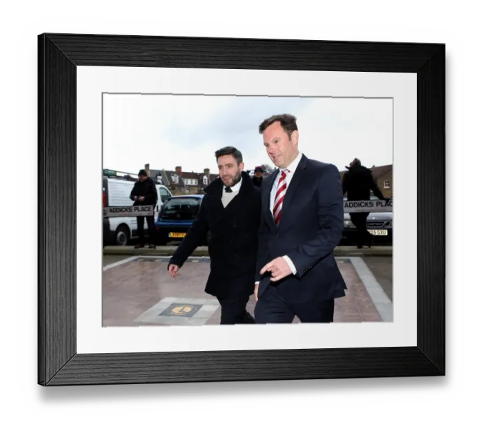 Framed Print : New Manager and COO of Bristol City Arrive at Charlton Athletic Ahead of Sky Bet Championship Match
