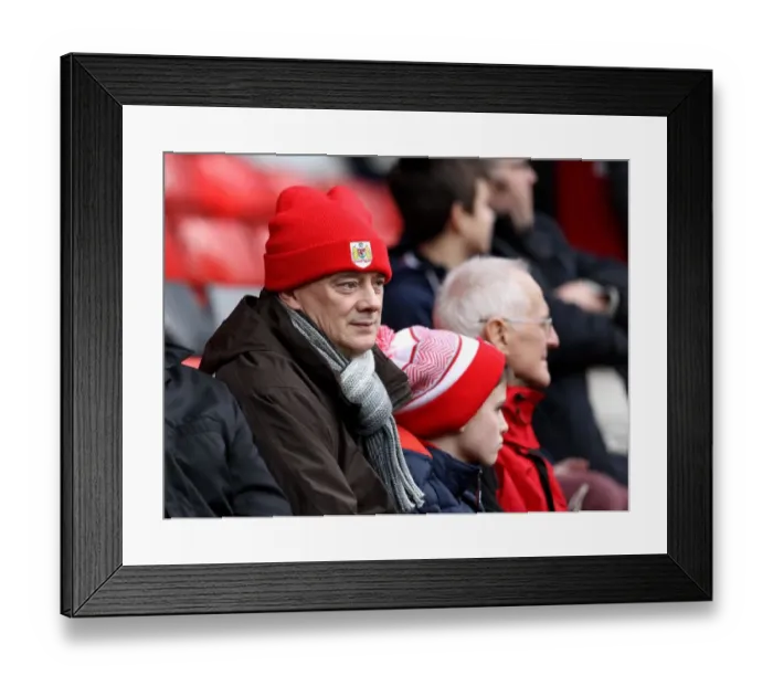 Framed Print : Bristol City Fans Rally at The Valley during Charlton Athletic vs. Bristol City Championship Match, February 6, 2016 Framed Print : Bristol City Fans Rally at The Valley during Charlton Athletic vs. Bristol City Championship Match, February 6, 2016