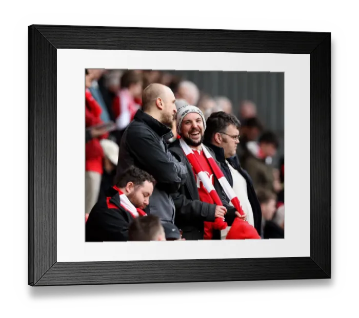 Framed Print : Bristol City Fans Rally at The Valley during Charlton vs. Bristol City Championship Match, February 2016 Framed Print : Bristol City Fans Rally at The Valley during Charlton vs. Bristol City Championship Match, February 2016