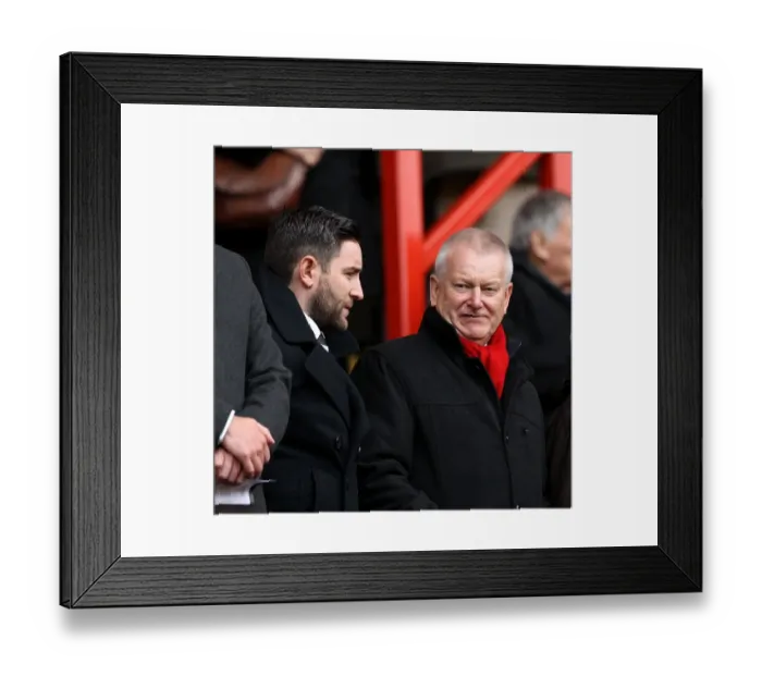 Framed Print : New Manager and Owner at The Valley: Lee Johnson and Steve Lansdown of Bristol City Framed Print : New Manager and Owner at The Valley: Lee Johnson and Steve Lansdown of Bristol City