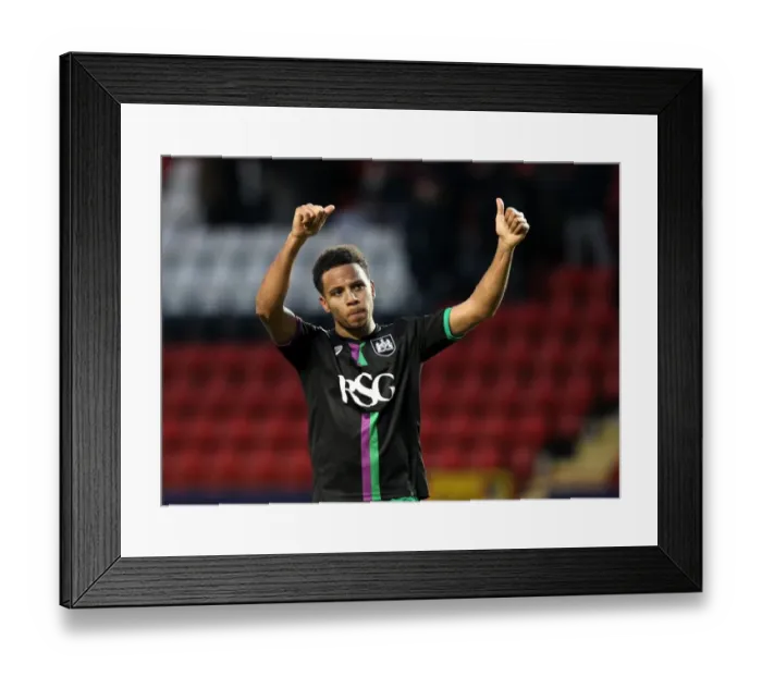 Framed Print : Bristol City Clinches Championship Victory Over Charlton Athletic: Korey Smith's Emotional Celebration