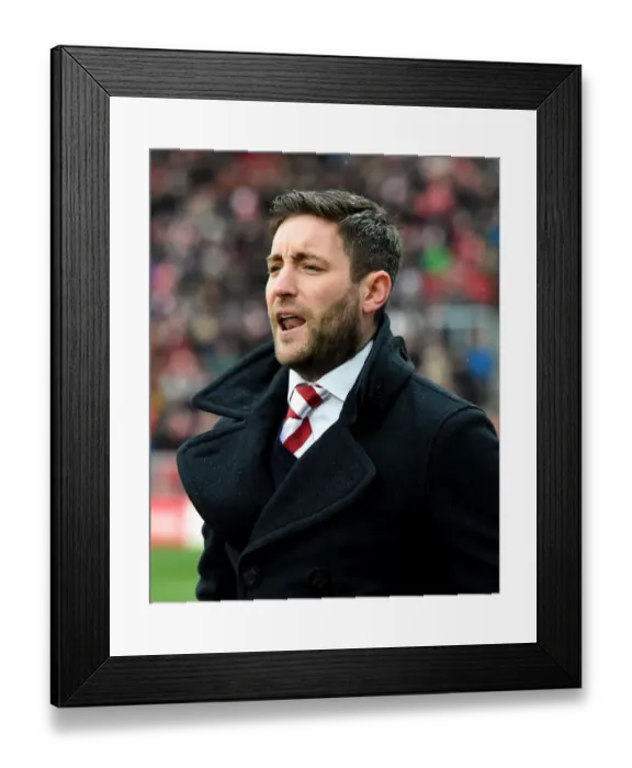 Framed Print : Lee Johnson's Debut: Bristol City vs. Ipswich Town, 13 / 02 / 2016