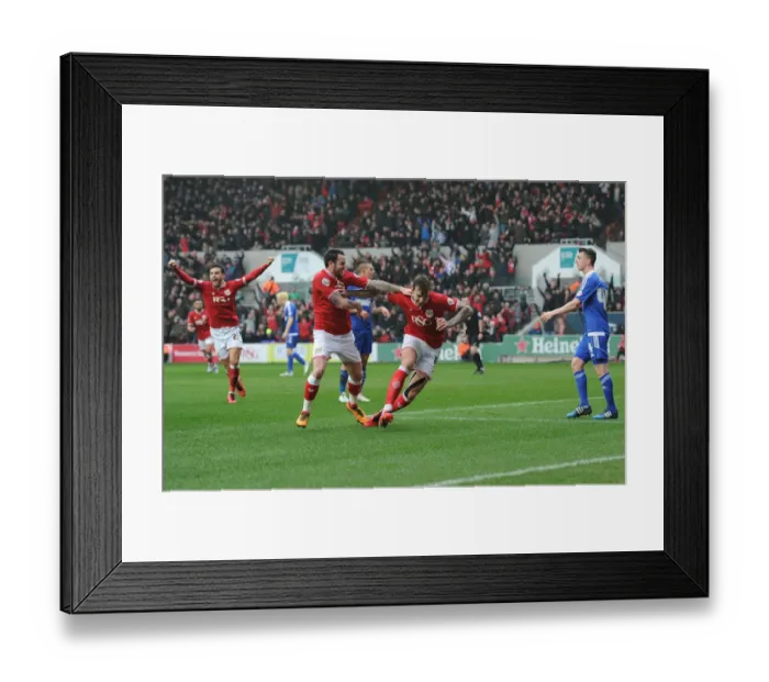 Framed Print : Aden Flint's First Goal: Bristol City vs Ipswich Town, 13 / 02 / 2016 Framed Print : Aden Flint's First Goal: Bristol City vs Ipswich Town, 13 / 02 / 2016