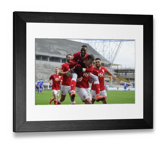 Framed Print : Aden Flint's Thrilling Goal Celebration: Bristol City vs Ipswich Town, 2016 Framed Print : Aden Flint's Thrilling Goal Celebration: Bristol City vs Ipswich Town, 2016