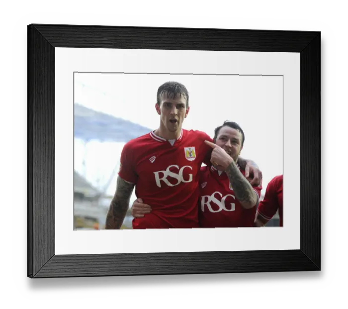 Framed Print : Bristol City's Aden Flint and Lee Tomlin Celebrate Goals Against Ipswich Town, Sky Bet Championship 2016 Framed Print : Bristol City's Aden Flint and Lee Tomlin Celebrate Goals Against Ipswich Town, Sky Bet Championship 2016