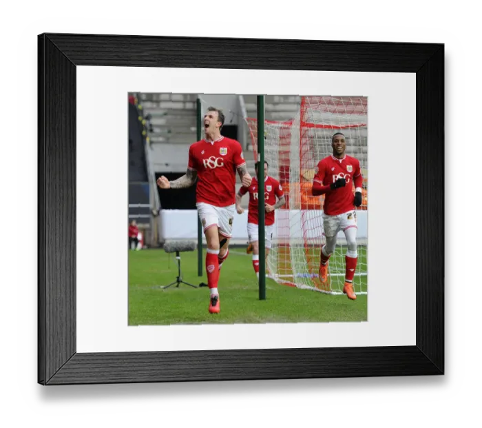 Framed Print : Aden Flint's Thrilling First Goal: Bristol City vs Ipswich Town, 2016 Framed Print : Aden Flint's Thrilling First Goal: Bristol City vs Ipswich Town, 2016