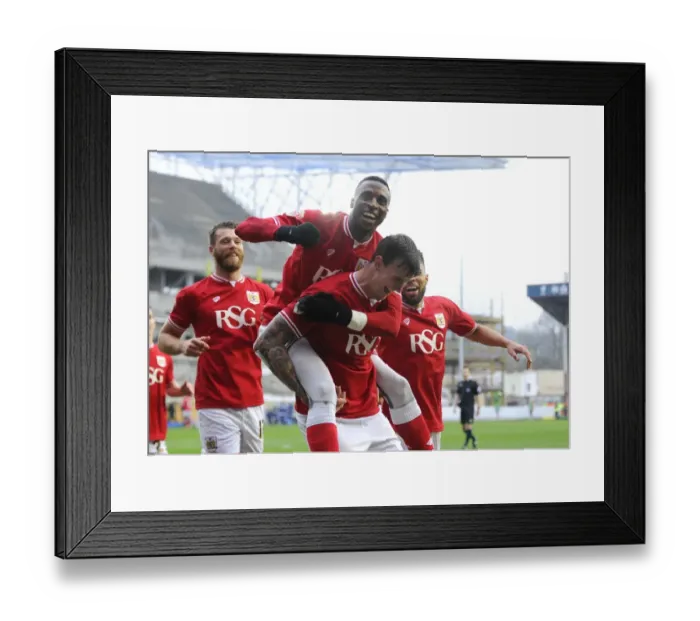 Framed Print : Aden Flint's Double Delight: Celebrating His First Goal Against Ipswich Town with Team Mates Framed Print : Aden Flint's Double Delight: Celebrating His First Goal Against Ipswich Town with Team Mates