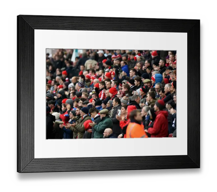 Framed Print : Bristol City vs Ipswich Town: Passionate Fans at Ashton Gate, Sky Bet Championship (13 / 02 / 2016)