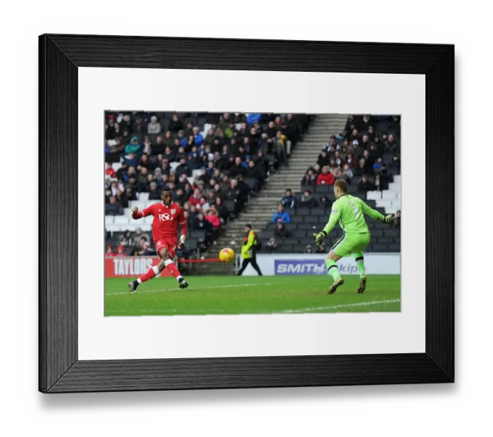 Framed Print : Milton Keynes Dons v Bristol City 200216 Framed Print : Milton Keynes Dons v Bristol City 200216