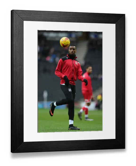 Framed Print : Jonathan Kodjia Strikes for Bristol City against Milton Keynes Dons, 2016 Framed Print : Jonathan Kodjia Strikes for Bristol City against Milton Keynes Dons, 2016