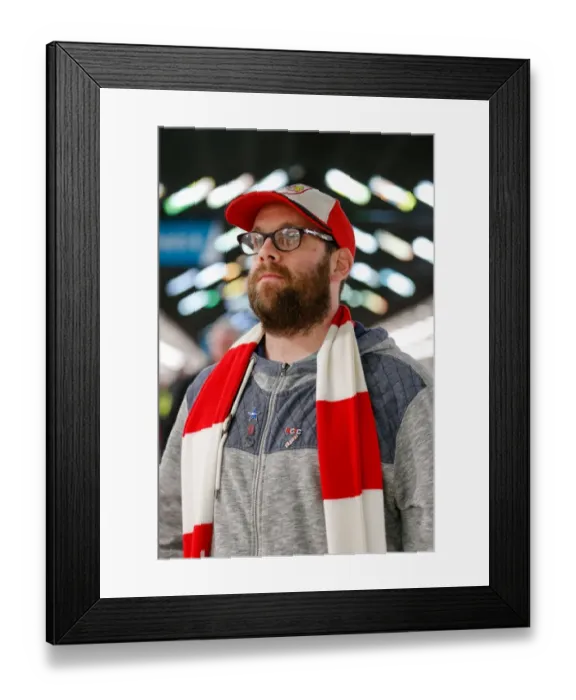 Framed Print : Bristol City Fans United: Gear Up for Championship Showdown Against Brighton & Hove Albion at Ashton Gate Stadium (2016)