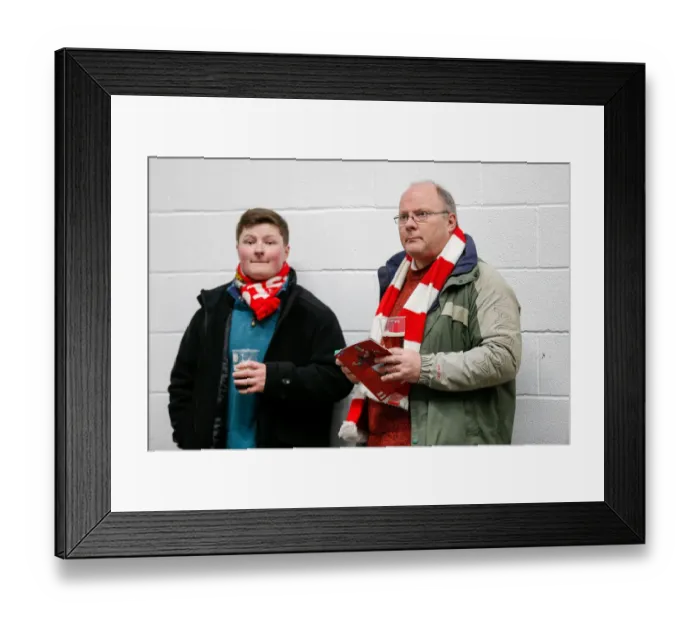 Framed Print : Bristol City Supporters Gather Before Championship Clash Against Brighton & Hove Albion, 2016