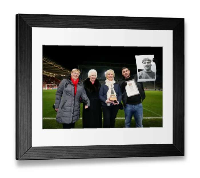 Framed Print : Half Time Presentation at Ashton Gate: Marina Dolman Honors Bristol City Players Framed Print : Half Time Presentation at Ashton Gate: Marina Dolman Honors Bristol City Players
