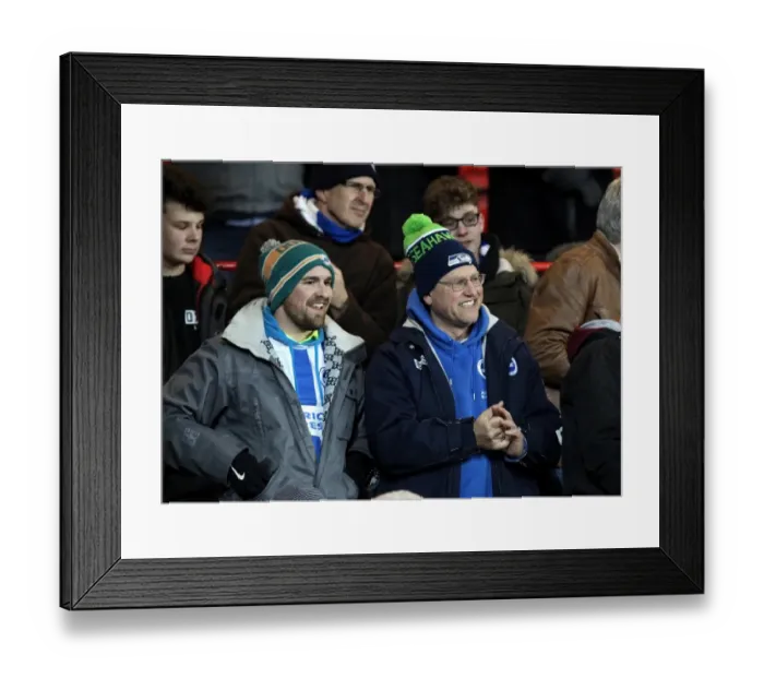 Framed Print : Sea of Seagulls: Brighton Fans Invade Ashton Gate, 2016 (Bristol City vs Brighton & Hove Albion)