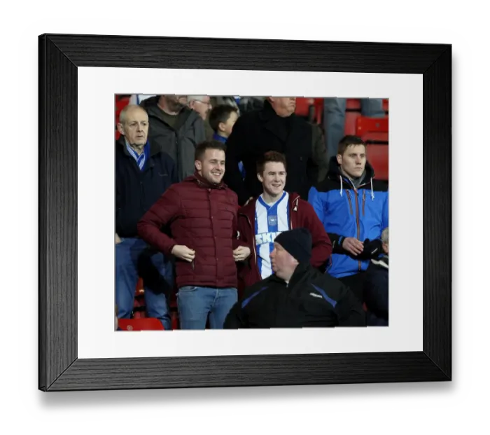 Framed Print : Sea of Seagulls: Brighton Fans Overwhelm Ashton Gate