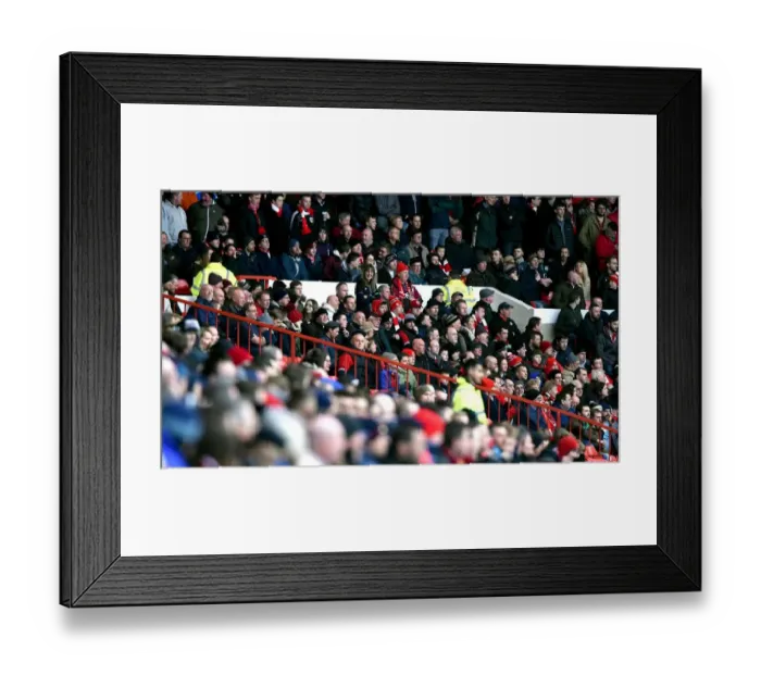 Framed Print : Bristol City Fans at The City Ground during Nottingham Forest vs. Bristol City Championship Match, 2016