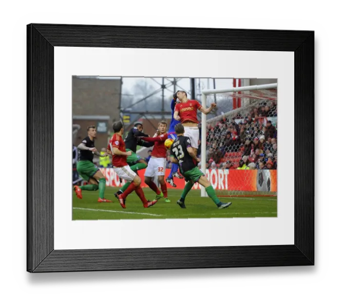 Framed Print : Dorus de Vries Failed Clearance: Nottingham Forest vs. Bristol City, 2016