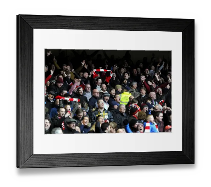 Framed Print : Bristol City Celebrates Aden Flint's Goal Against Nottingham Forest (27.02.2016)