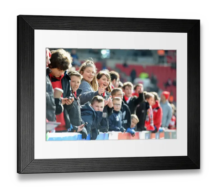 Framed Print : Bristol City vs Cardiff City: A Sea of Passionate Fans at Ashton Gate, 2016