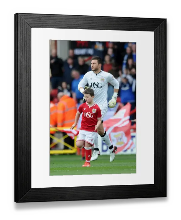 Framed Print : Football Rivalry in Full Swing: Bristol City vs. Cardiff City Clash at Ashton Gate, Sky Bet Championship (March 2016)