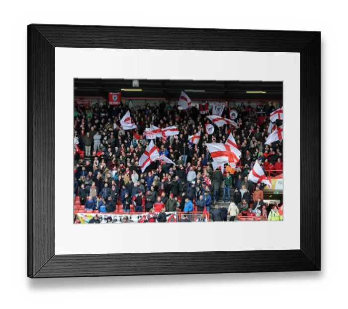 Framed Print : Passionate Bristol City Fans Pack Ashton Gate for Sky Bet Championship Showdown against Cardiff City, 2016