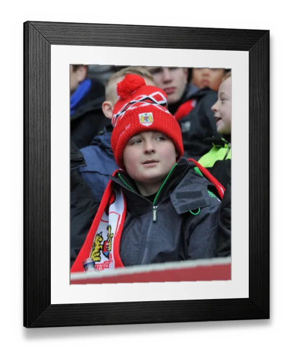 Framed Print : Bristol City vs. Cardiff City: Tense Atmosphere at Ashton Gate Stadium, March 2016