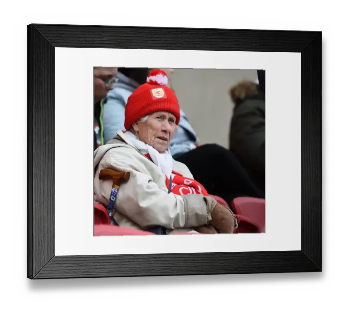 Framed Print : Bristol City vs. Cardiff City: Intense Moment at Ashton Gate Stadium, March 2016