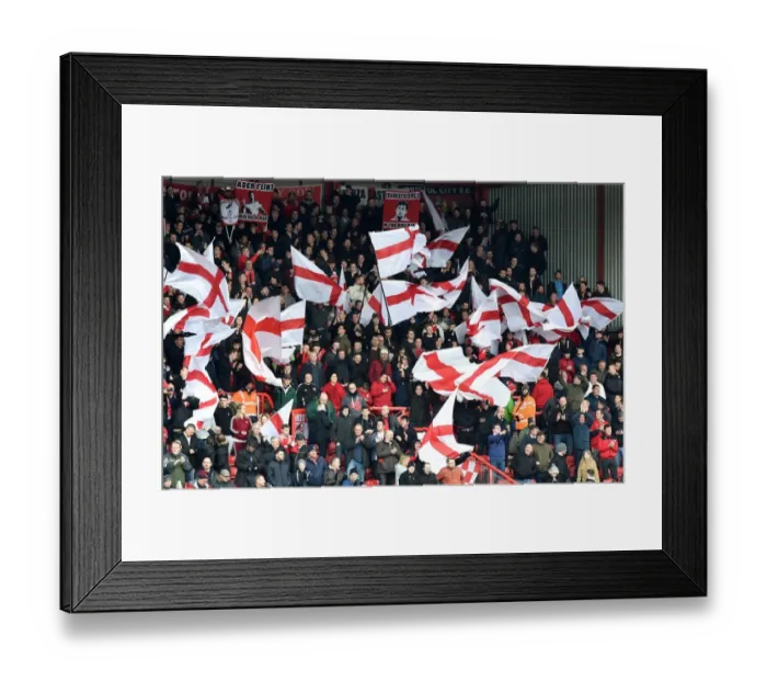 Framed Print : Sea of Supporters: Bristol City vs. Cardiff City at Ashton Gate Stadium, 2016