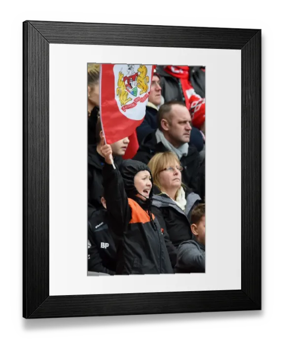 Framed Print : Tense Atmosphere: Bristol City vs. Cardiff City at Ashton Gate Stadium, March 2016