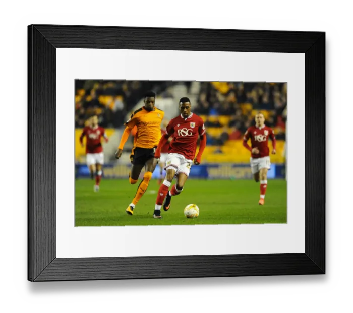 Framed Print : Jonathan Kodjia Threatens Wolves in Sky Bet Championship Clash at Molineux Stadium Framed Print : Jonathan Kodjia Threatens Wolves in Sky Bet Championship Clash at Molineux Stadium