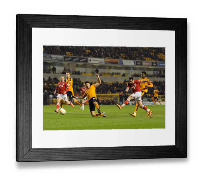 Framed Print : Lee Tomlin's Shot at Glory: Wolves vs. Bristol City, Sky Bet Championship (08 / 03 / 2016) Framed Print : Lee Tomlin's Shot at Glory: Wolves vs. Bristol City, Sky Bet Championship (08 / 03 / 2016)