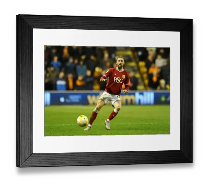 Framed Print : Wolves vs. Bristol City: Scott Wagstaff at Molineux Stadium (Sky Bet Championship)