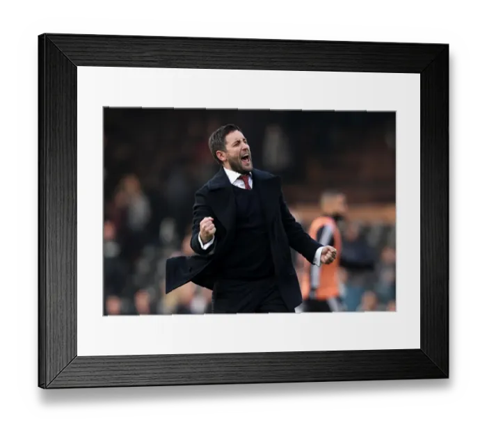 Framed Print : Johnson's Jubilation: Bristol City's Victory Over Fulham, March 2016