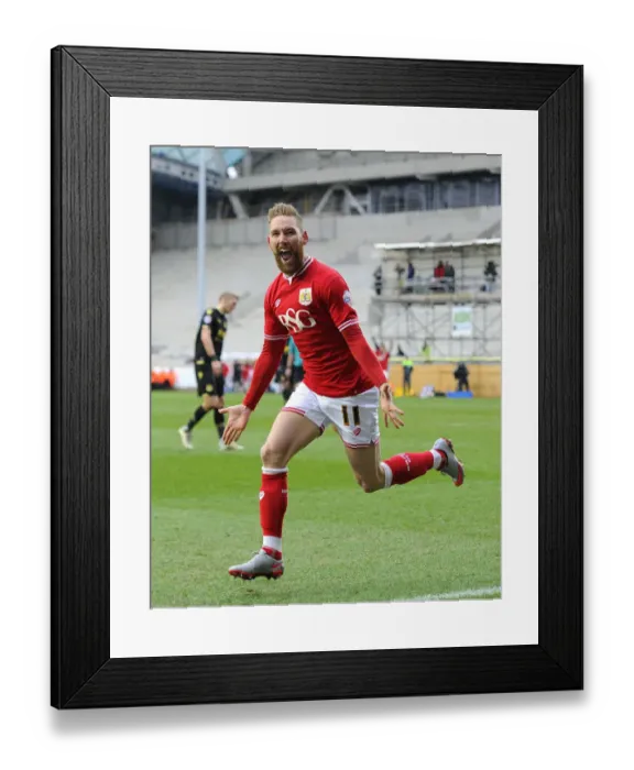 Framed Print : Euphoria Unleashed: Scott Wagstaff's Thrilling Goal Celebration for Bristol City at Ashton Gate (Bristol City vs. Bolton Wanderers, Sky Bet Championship, 19 / 03 / 2016) Framed Print : Euphoria Unleashed: Scott Wagstaff's Thrilling Goal Celebration for Bristol City at Ashton Gate (Bristol City vs. Bolton Wanderers, Sky Bet Championship, 19 / 03 / 2016)