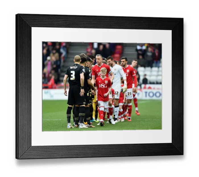 Framed Print : Bristol City vs. Bolton Wanderers Clash at Ashton Gate, Sky Bet Championship, 2016