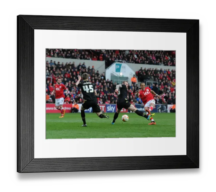 Framed Print : Peter Odemwingie's Hat-Trick: Bristol City Crushes Bolton Wanderers 3-0 Framed Print : Peter Odemwingie's Hat-Trick: Bristol City Crushes Bolton Wanderers 3-0